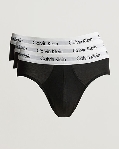 Herr | Briefs | Calvin Klein | Cotton Stretch Hip Breif 3-Pack Black