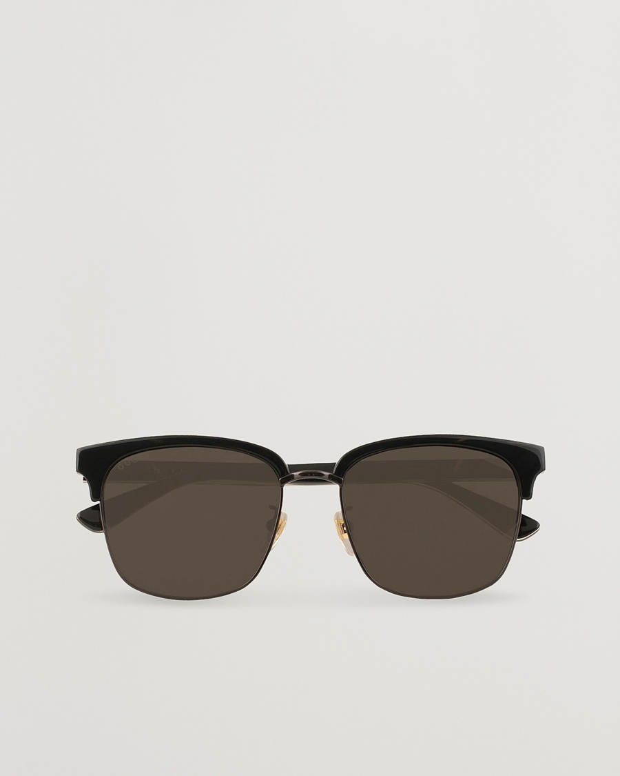 Gucci GG0382S Sunglasses Black/Grey – Svart