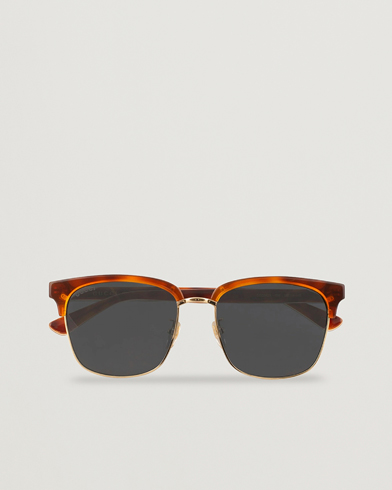 Herr | D-formade solglasögon | Gucci | GG0382S Sunglasses Havana/Blue