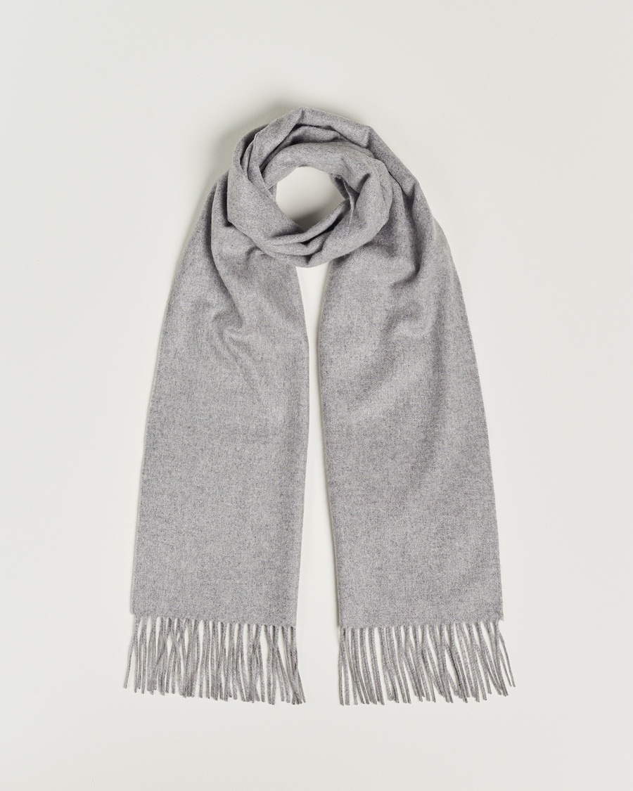 Piacenza Cashmere Cashmere Scarf Light Grey – Grå