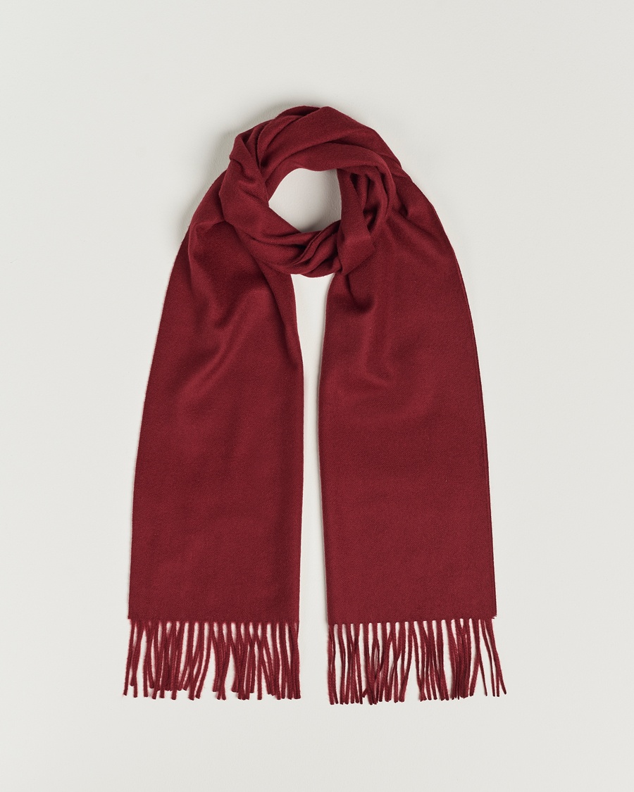 Piacenza Cashmere Cashmere Scarf Burgundy – Röd
