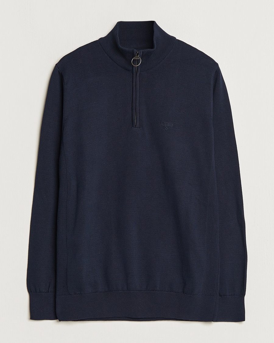 Barbour Lifestyle Cotton Half Zip Navy – Blå