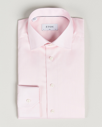 Herr |  | Eton | Slim Fit Signature Twill Shirt Pink