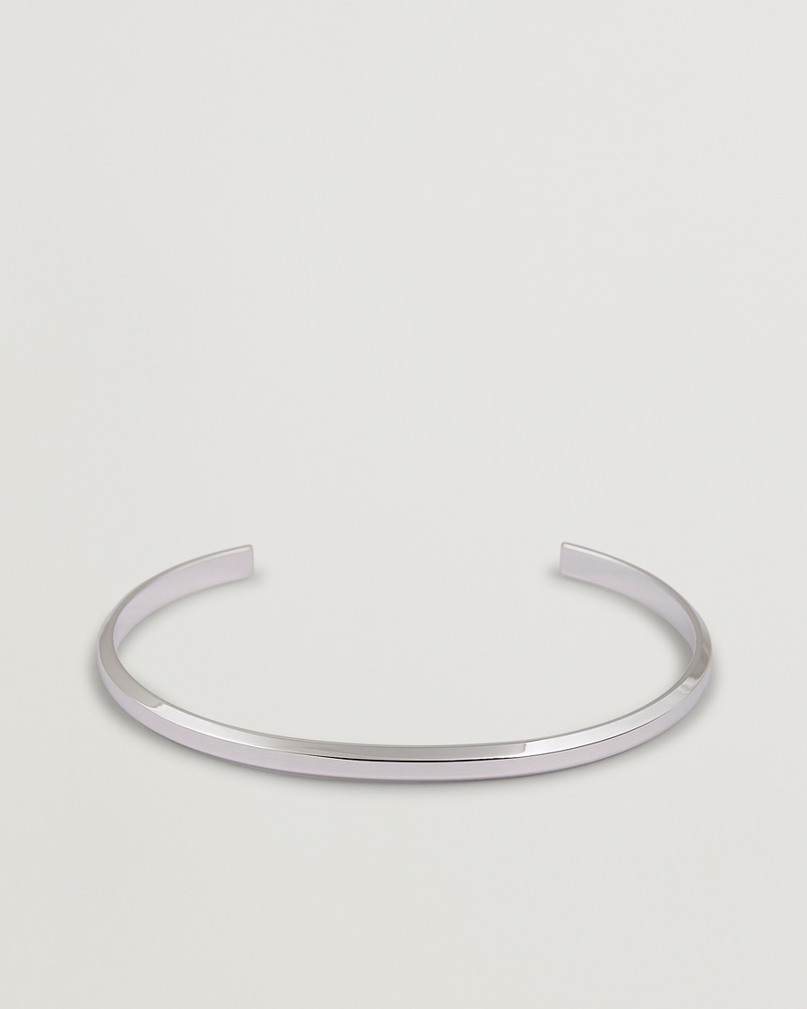 Skultuna Icon Cuff Thin Polished Steel – Silver