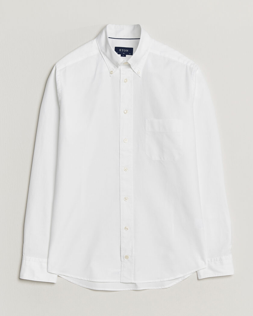 Eton Slim Fit Royal Oxford Button Down White – Vit