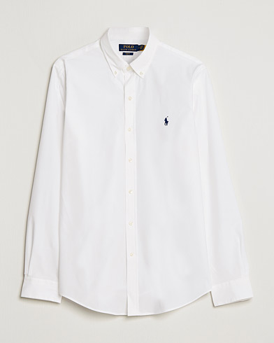 Herr | Casual | Polo Ralph Lauren | Slim Fit Shirt Poplin White