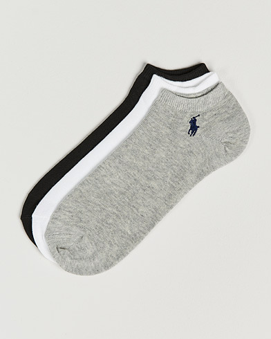 Herr | Ankelstrumpor | Polo Ralph Lauren | 3-Pack Ghost Sock Black/White/Grey