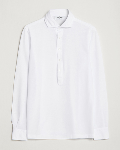 Herr | Casual | Gran Sasso | Popover Shirt White