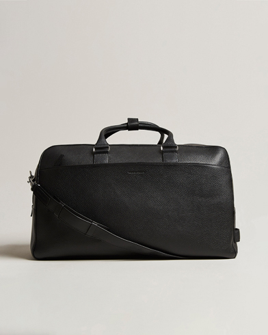Herr | Business & Beyond | Tiger of Sweden | Brome Grained Leather Weekendbag Black