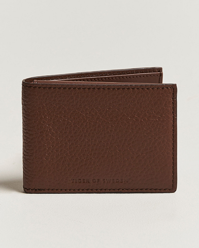 Plånbok |  Wrene Grained Leather Wallet Brown