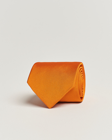 Herr | Slipsar | Amanda Christensen | Plain Classic Tie 8 cm Orange