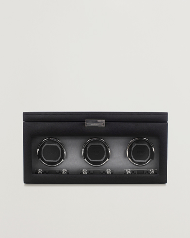 Herr | WOLF | WOLF | Viceroy Triple Winder with Storage and Travel Case Black