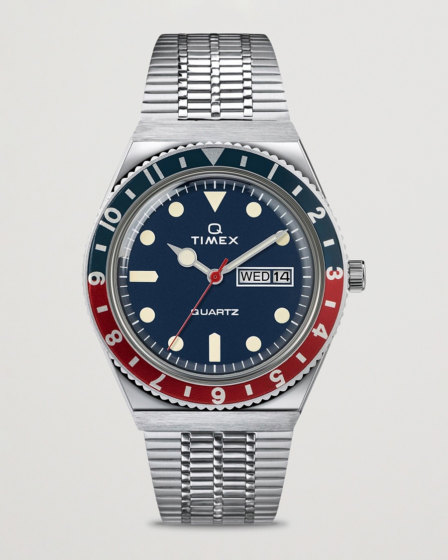 Herr | | Timex | Q Reissue 1979 Silver/Blue Dial