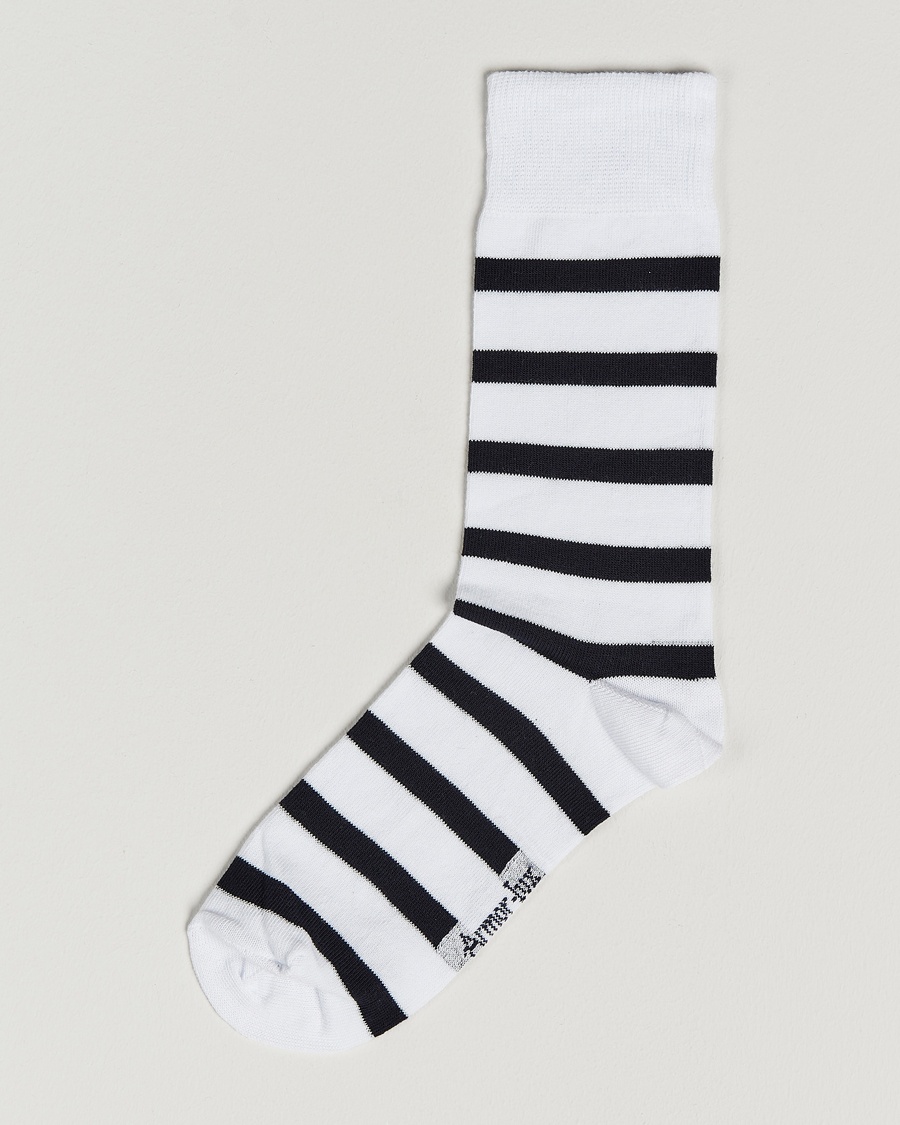 Herr | Basics | Armor-lux | Loer Stripe Sock White/Rich Navy