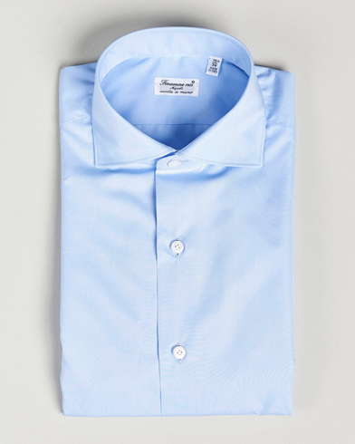 Herr | Businesskjortor | Finamore Napoli | Milano Slim Fit Classic Shirt Light Blue