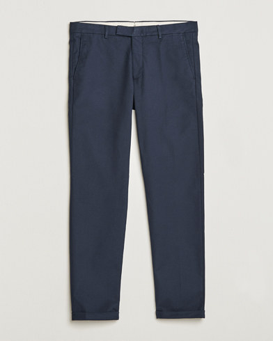 Herr | Uddabyxor | NN07 | Scott Regular Fit Stretch Trousers Navy Blue
