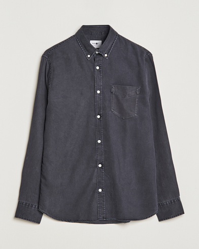 Herr | Jeansskjortor | NN07 | Levon Tencel Denim Shirt Black