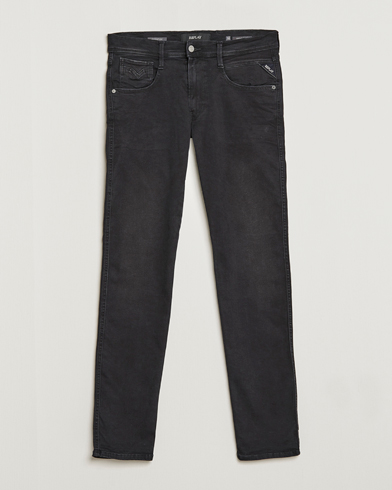 Herr | Svarta jeans | Replay | Anbass Hyperflex Clouds Jeans Black