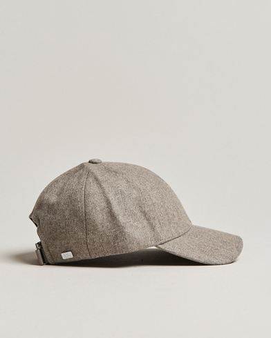Herr | New Nordics | Varsity Headwear | Flannel Baseball Cap Umber Beige