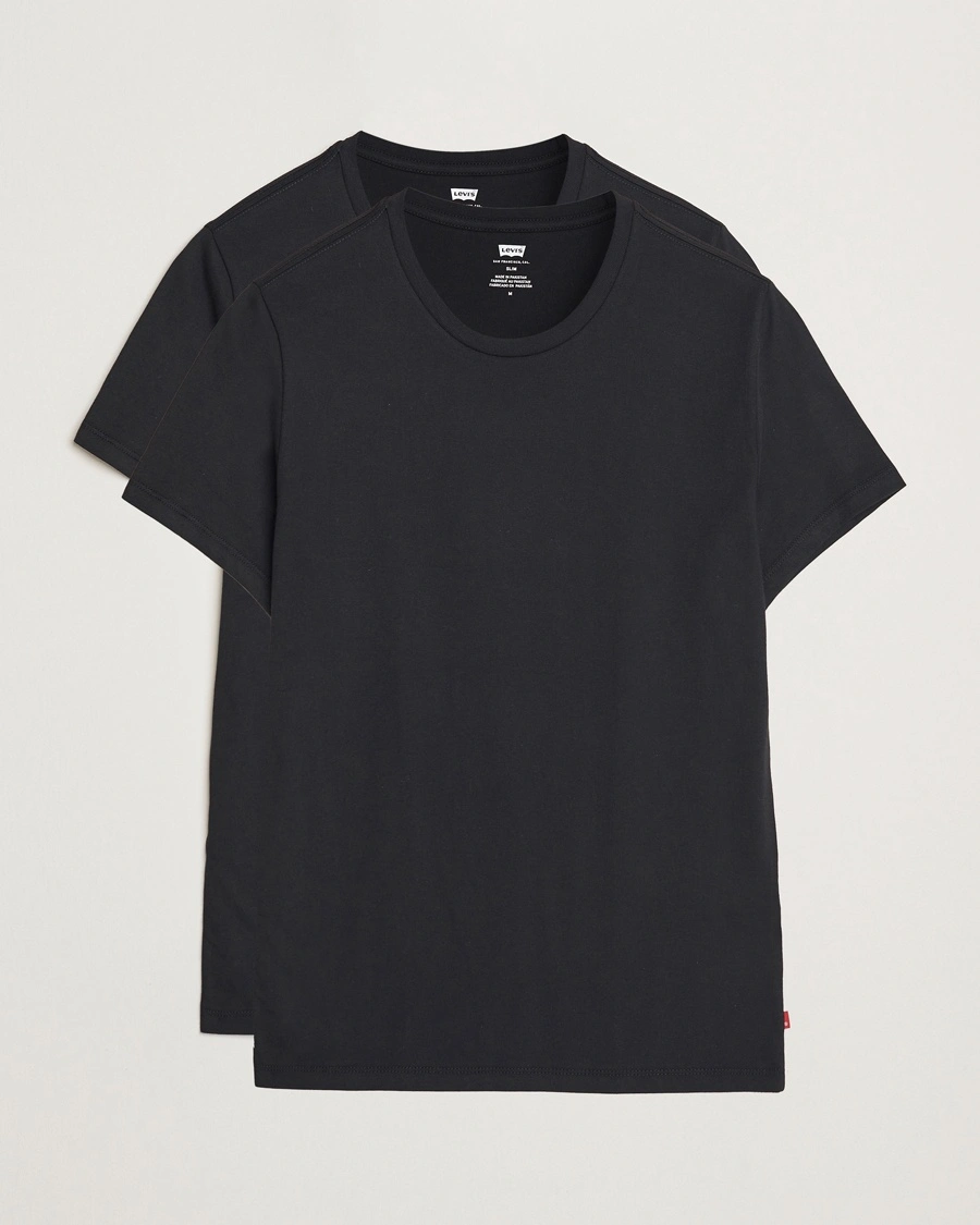 Herr | Kläder | Levi's | 2-Pack Crew Neck T-Shirt Black