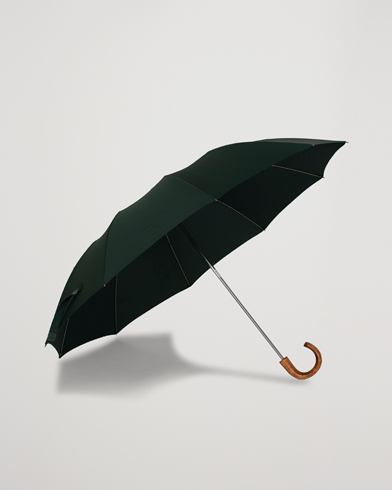 Herr | Möt Regnet Med Stil | Fox Umbrellas | Telescopic Umbrella  Racing Green