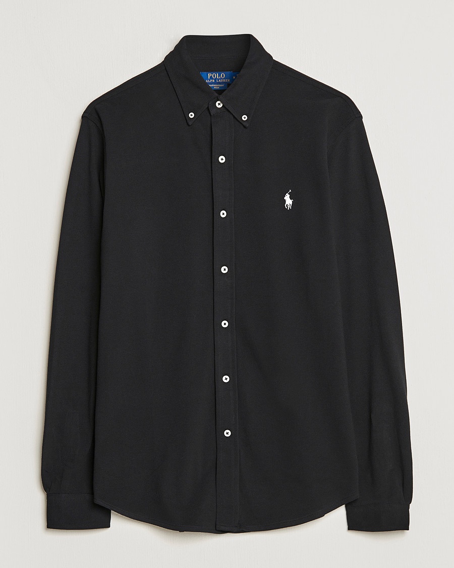 Herr | Skjortor | Polo Ralph Lauren | Featherweight Mesh Shirt Polo Black
