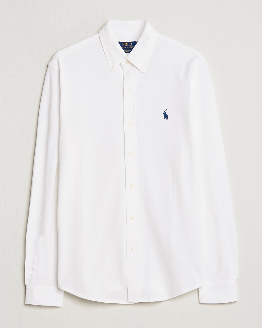 Polo Ralph Lauren Featherweight Mesh Shirt White – Vit