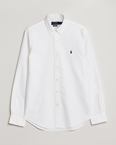 Herr |  | Polo Ralph Lauren | Slim Fit Garment Dyed Oxford Shirt White