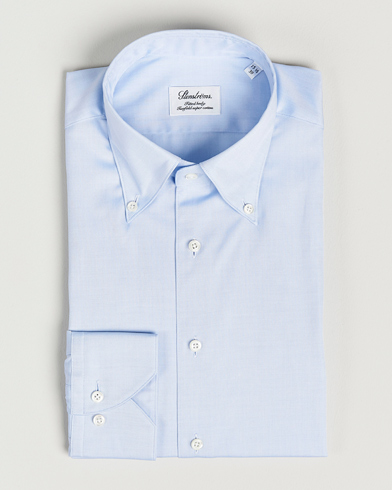 Herr | Businesskjortor | Stenströms | Fitted Body Button Down Shirt Light Blue