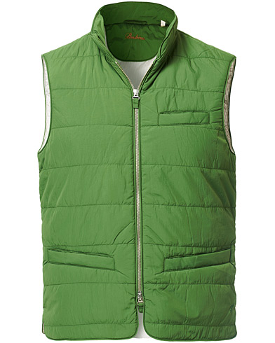 Soft Quilted Nylon Vest Green