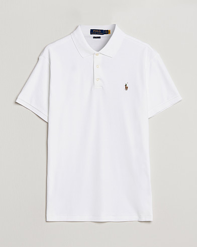 Herr | Pikéskjorta | Polo Ralph Lauren | Slim Fit Pima Cotton Polo White