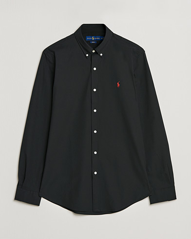 Herr | Casual | Polo Ralph Lauren | Slim Fit Shirt Poplin Polo Black