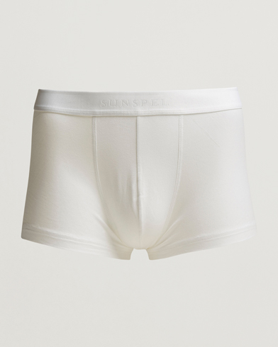 Herr | Underkläder | Sunspel | Cotton Stretch Trunk White