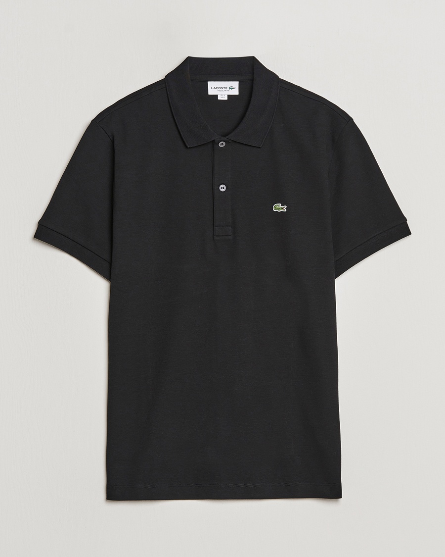 Lacoste Pima Interlock Piké Black – Svart