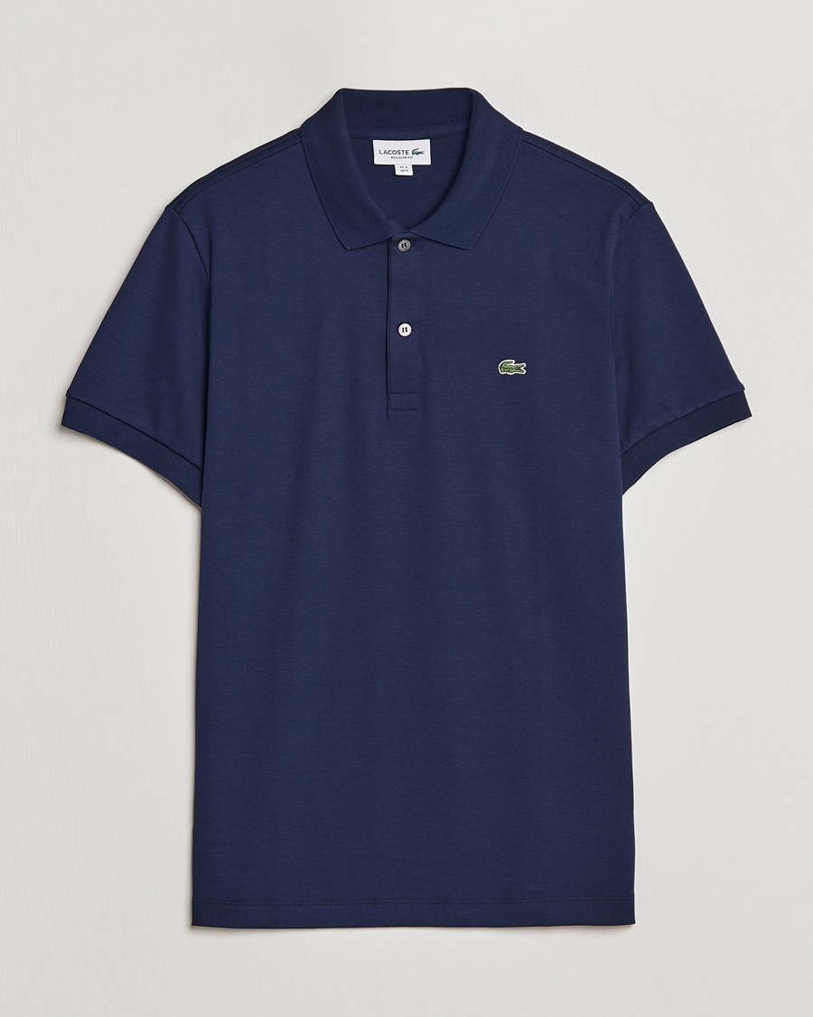 Lacoste Pima Interlock Piké Navy – Blå