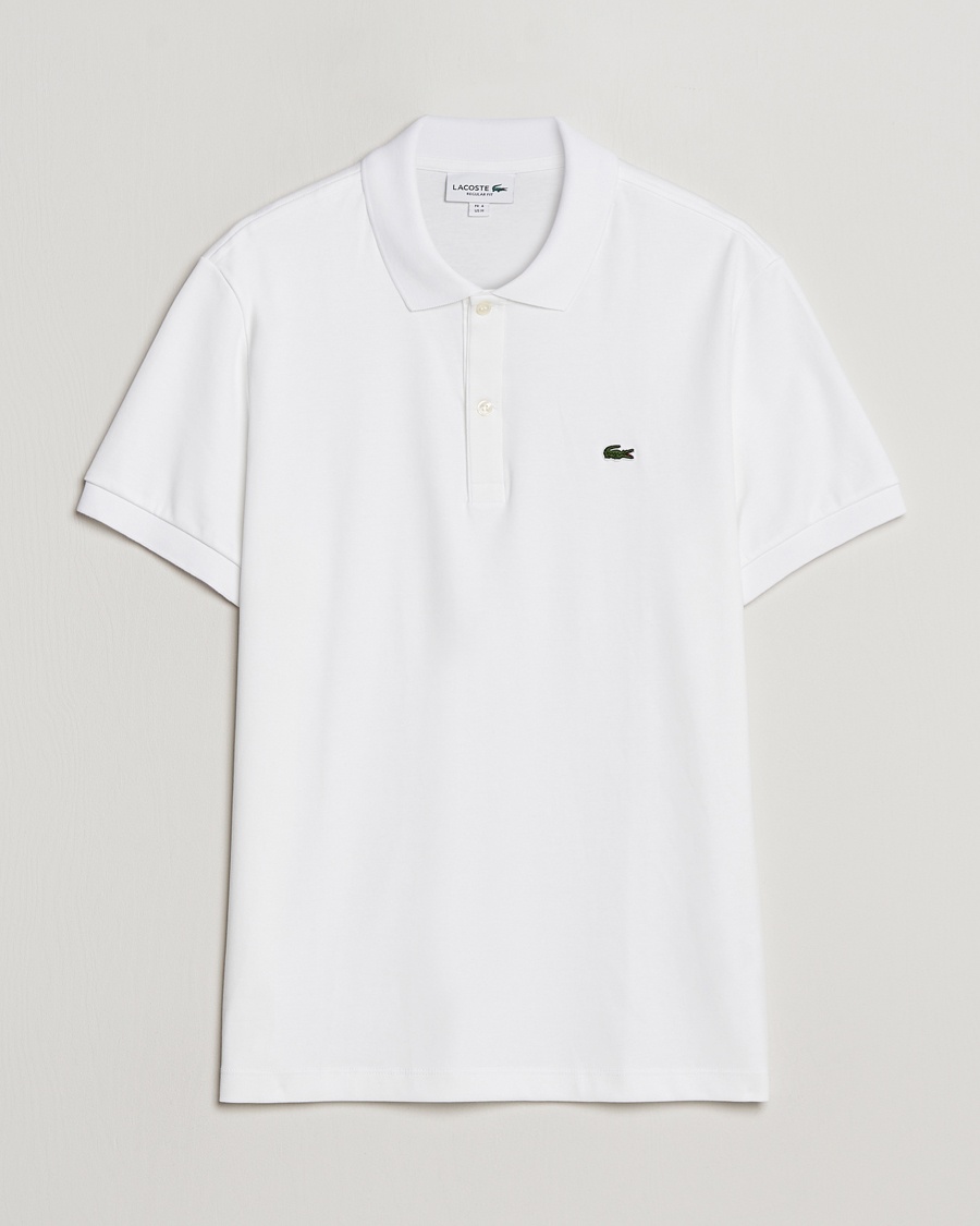 Lacoste Pima Interlock Piké White – Vit