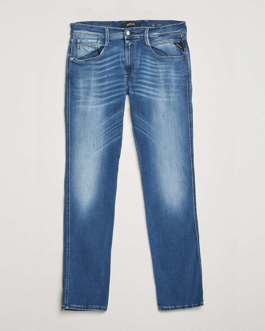 Herr | | Replay | Anbass Hyperflex Bio Jeans Medium Blue