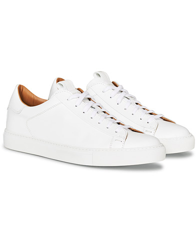  Officina Leather Sneaker White Calf