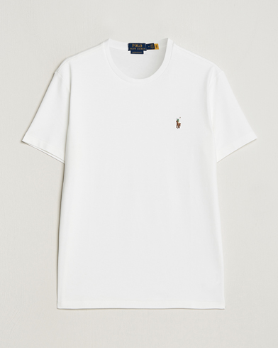 Herr | Vita t-shirts | Polo Ralph Lauren | Luxury Pima Cotton Crew Neck T-Shirt White