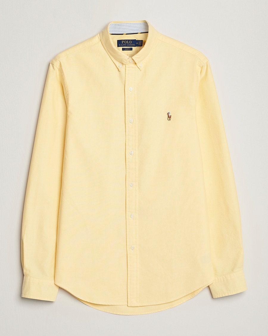 Herr | Skjortor | Polo Ralph Lauren | Slim Fit Oxford Button Down Shirt Yellow Oxford
