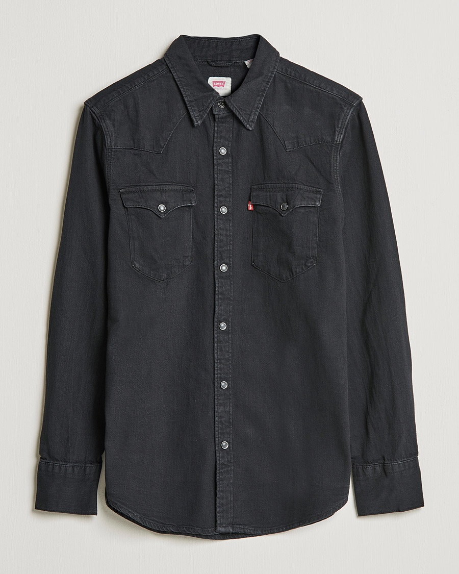 Levi's Barstow Western Standard Shirt Marble Black – Svart
