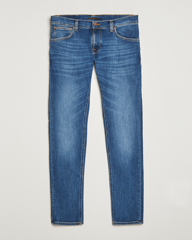 Herr |  | Nudie Jeans | Tight Terry Organic Jeans Steel Navy