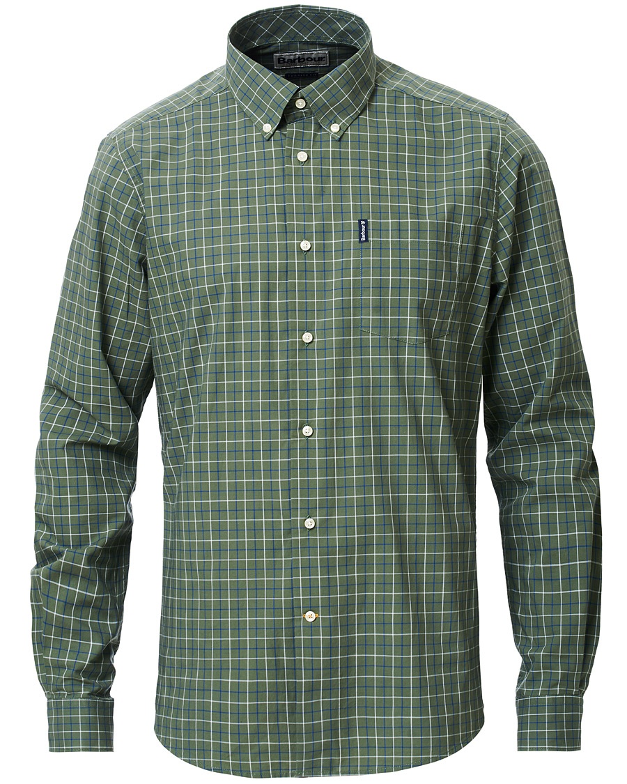 Herr | | Barbour Lifestyle | Tailored Fit Check 16 Shirt Olive