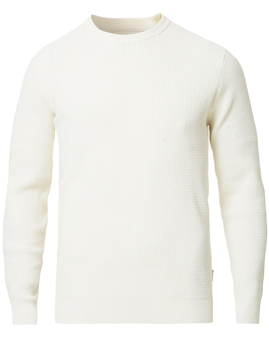 Herr | | Barbour Lifestyle | Fjord Crew Neck Ecru