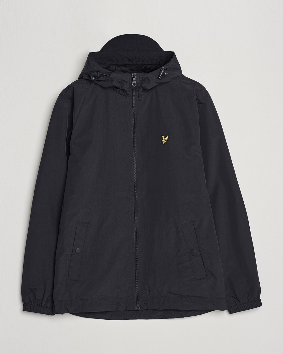Herr | Lyle & Scott | Lyle & Scott | Zip Through Hooded Jacket Jet Black