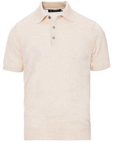  Short Sleeve Knitted Polo Shirt Off White