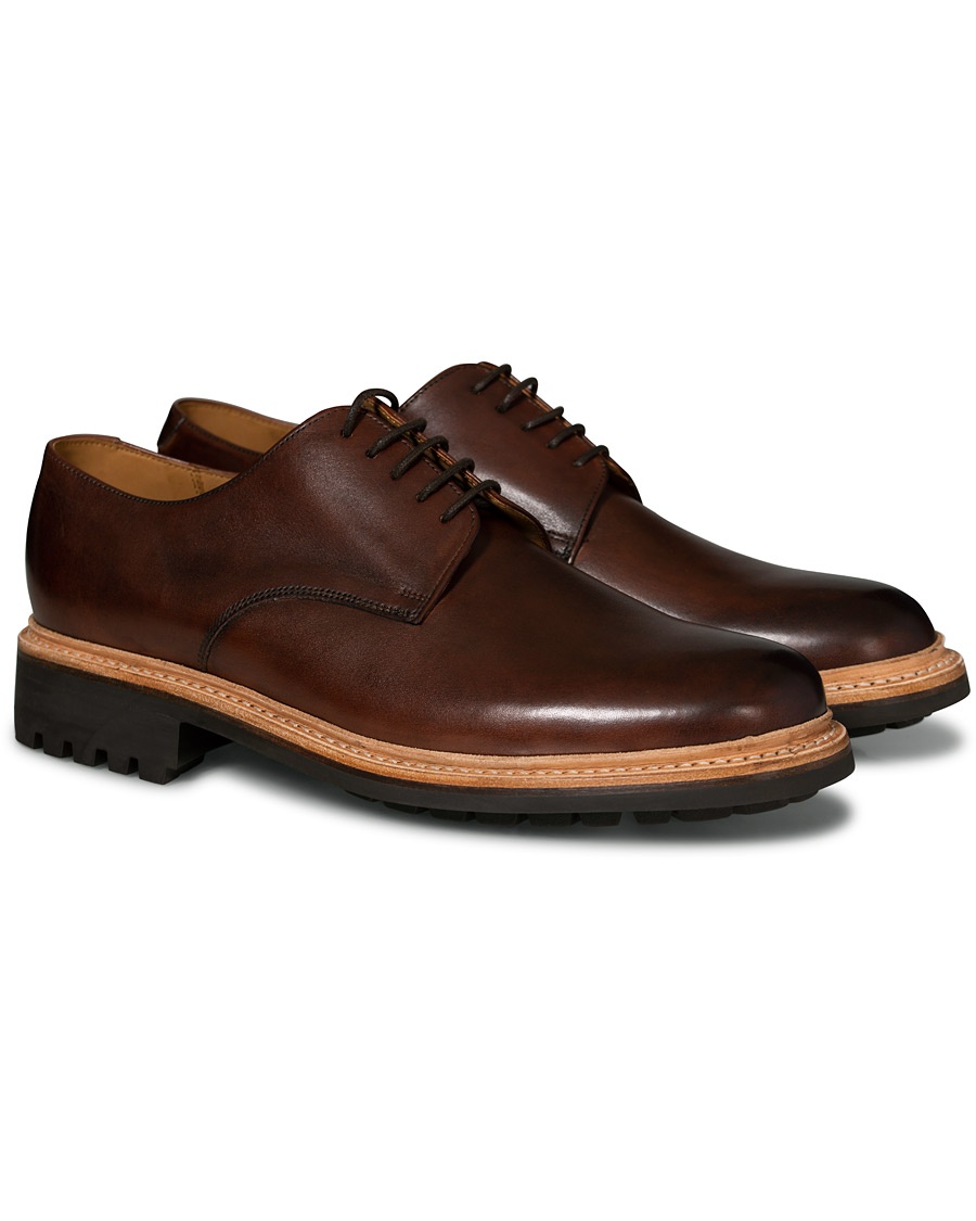  Curt Commando Sole Derby Dark Brown Calf