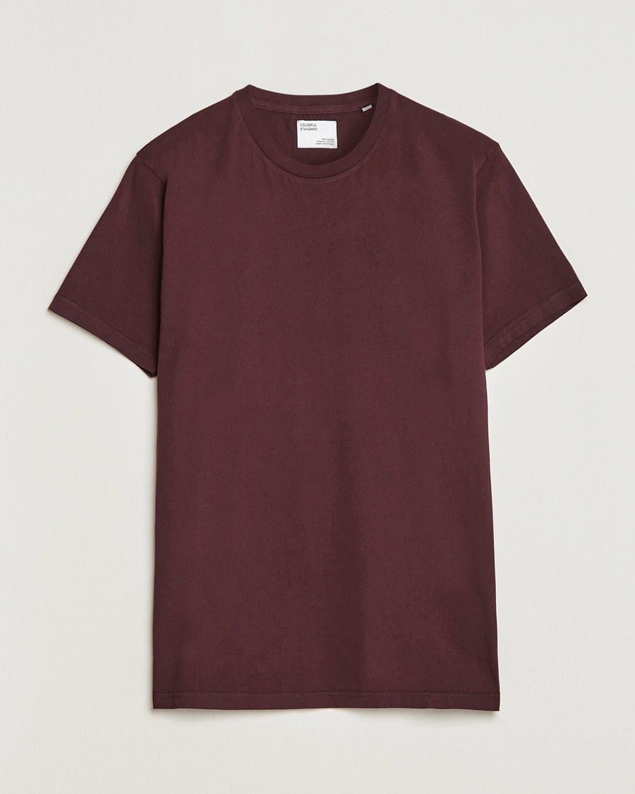 Colorful Standard Classic Organic T-Shirt Oxblood Red – Röd