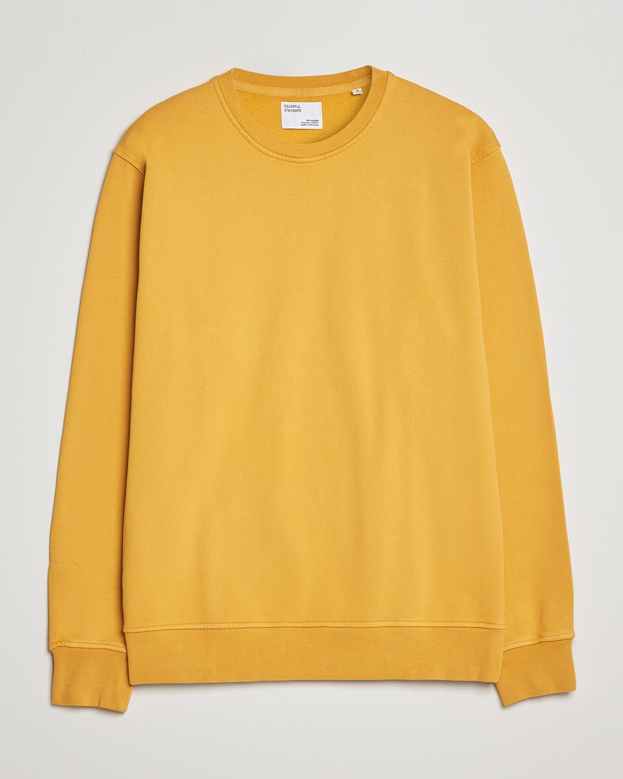 Colorful Standard Classic Organic Crew Neck Sweat Burned Yellow – Gul