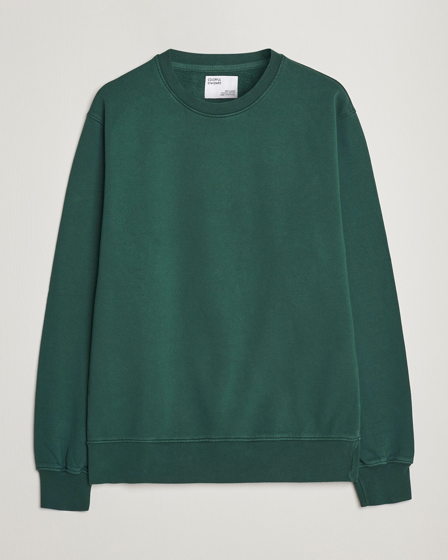Colorful Standard Classic Organic Crew Neck Sweat Emerald Green – Grön